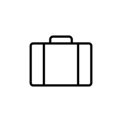 Briefcase icon vector. suitcase icon. luggage symbol.