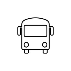 Bus icon vector. bus vector icon