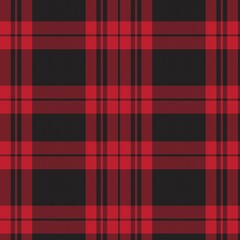 Red Asymmetric Plaid textured Seamless Pattern