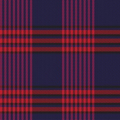 Red Navy Asymmetric Plaid textured Seamless Pattern