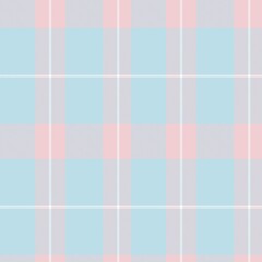 Sky Blue Asymmetric Plaid textured Seamless Pattern