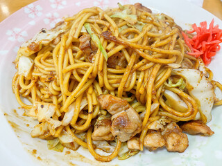 蒜山焼きそば（岡山県真庭市蒜山）Hiruzen Yakisoba