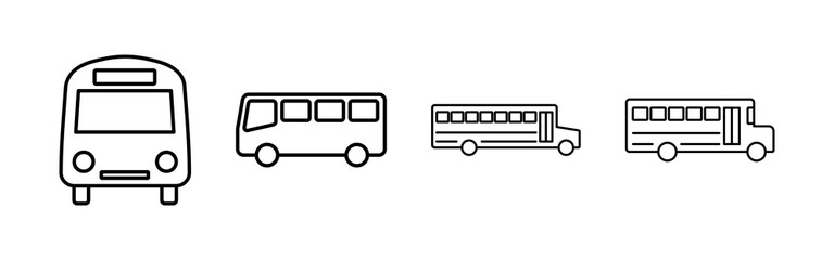 Bus icon vector. bus vector icon