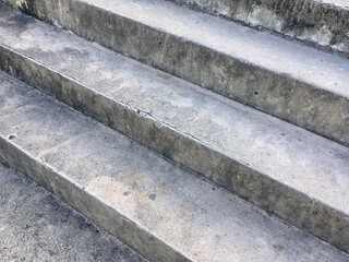 concrete steps on concrete
