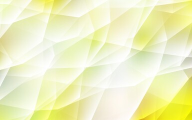 Light Green, Yellow vector background with polygonal style.