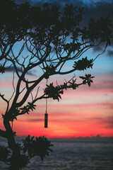 Sunset at Four Seasons Resort,  Ko Olina, West Oahu coastline, Hawaii	