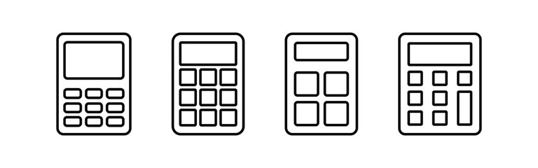 Calculator icon vector. Accounting calculator icon. calculator vector