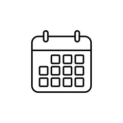 Calendar icon vector. Calender symbol. calendar vector icon