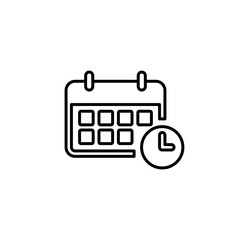 Calendar icon vector. Calender symbol. calendar vector icon