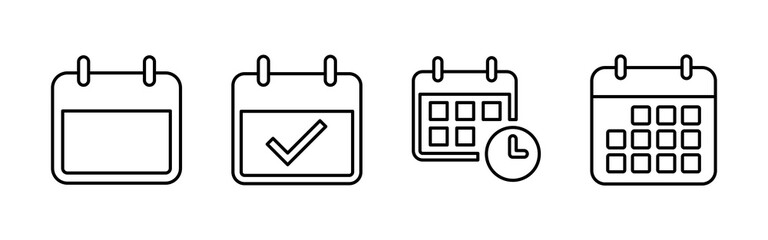 Calendar icon vector. Calender symbol. calendar vector icon