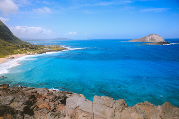 Makapuu lookout, East oahu coast, Hawaii