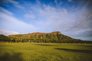 Diamond Head view from Kapiolani Regional Park, Oahu, Hawaii
