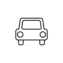 Car icon vector. car vector icon. small sedan