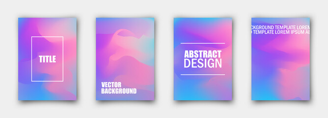 Modern abstract covers set. Cool gradient shapes composition. Eps10 vector.