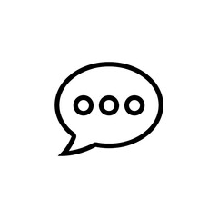 Obraz premium Chat icon vector. speech bubble icon. comment icon vector. message. contact us