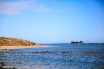Shipwreck Beach，kaiolohia, Lanai island, Hawaii	