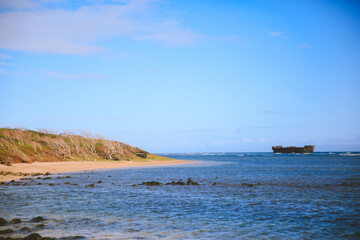 Shipwreck Beach，kaiolohia, Lanai island, Hawaii	