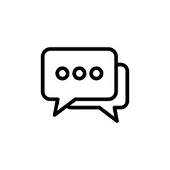 Chat icon vector. speech bubble icon. comment icon vector. message. contact us