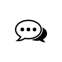 Chat icon vector. speech bubble icon. comment icon vector. message. contact us