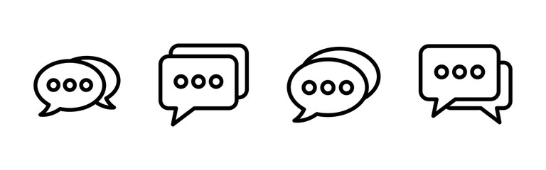 Chat icon vector. speech bubble icon. comment icon vector. message. contact us