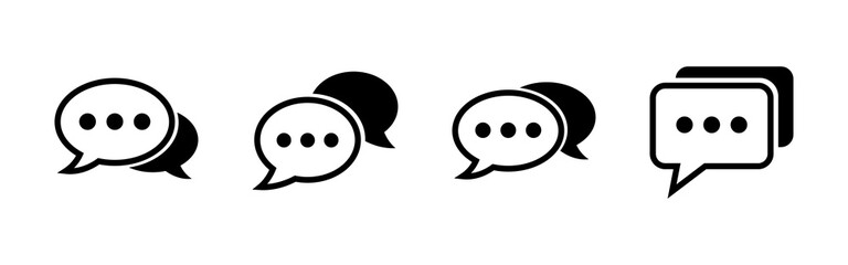 Chat icon vector. speech bubble icon. comment icon vector. message. contact us
