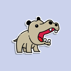 Sticker Hippo