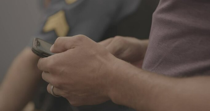Detective Searching through Text Messages 4K