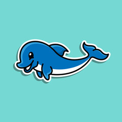 Sticker Dolphin