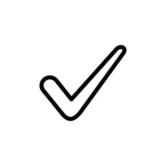Check mark vector. Check mark icon. Tick mark symbol vector