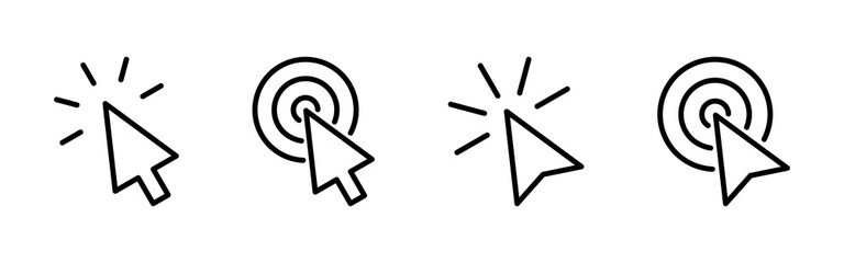 Click icon vector. pointer arrow icon. cursor icon vector