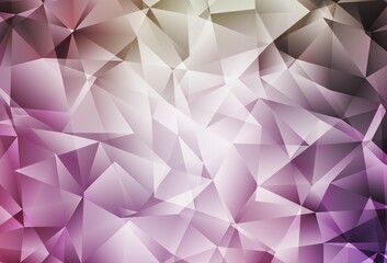 Obraz premium Light Pink, Green vector polygonal template.