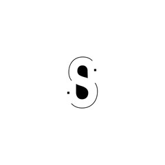 Minimalist initial letter logo design template.