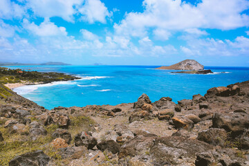 Makapuu Lookout, East Honolulu coastline, Oahu, Hawaii