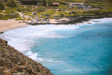 Makapuu Lookout, East Honolulu coastline, Oahu, Hawaii