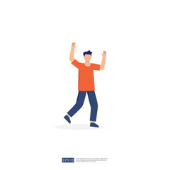 Fototapeta na wymiar no face young man character. male business people standing gesturing. businessman Flat style isolated vector illustration