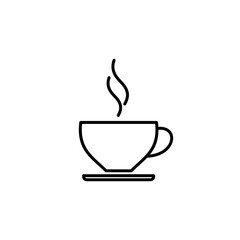 coffee cup icon vector. cup a coffee icon vector.