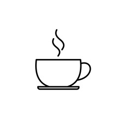 coffee cup icon vector. cup a coffee icon vector.