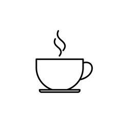 coffee cup icon vector. cup a coffee icon vector.
