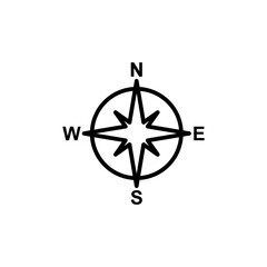 Compass icon vector. arrow compass icon vector