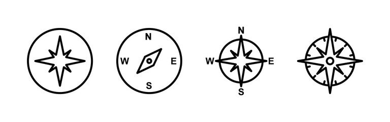 Compass icon vector. arrow compass icon vector