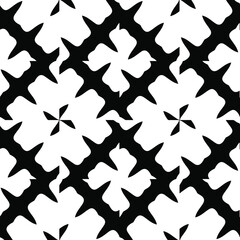  Black and white texture. Abstract seamless geometric pattern. 