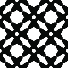  Black and white texture. Abstract seamless geometric pattern. 