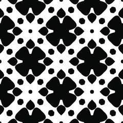  Black and white texture. Abstract seamless geometric pattern. 
