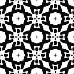  Black and white texture. Abstract seamless geometric pattern. 