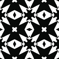  Black and white texture. Abstract seamless geometric pattern. 