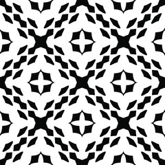  Black and white texture. Abstract seamless geometric pattern. 