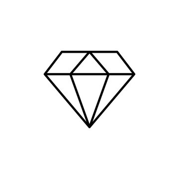 Diamond icon vector. diamond gems vector icon.