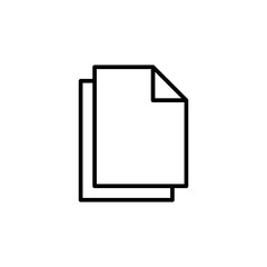 Document icon vector. Paper icon. File Icon