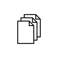 Document icon vector. Paper icon. File Icon