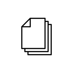 Document icon vector. Paper icon. File Icon